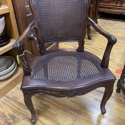 Vintage Cane Arm Chair 