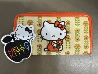 Hello Kitty Orange Flower Wallet