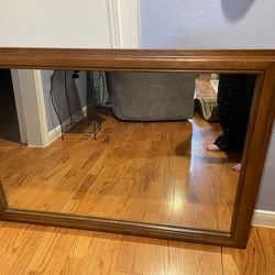 Beautiful Solid Wood Antique Mirror