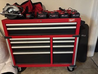 Milwaukee M18 Tool Package + Rolling Tool Chest + FORGE Batteries