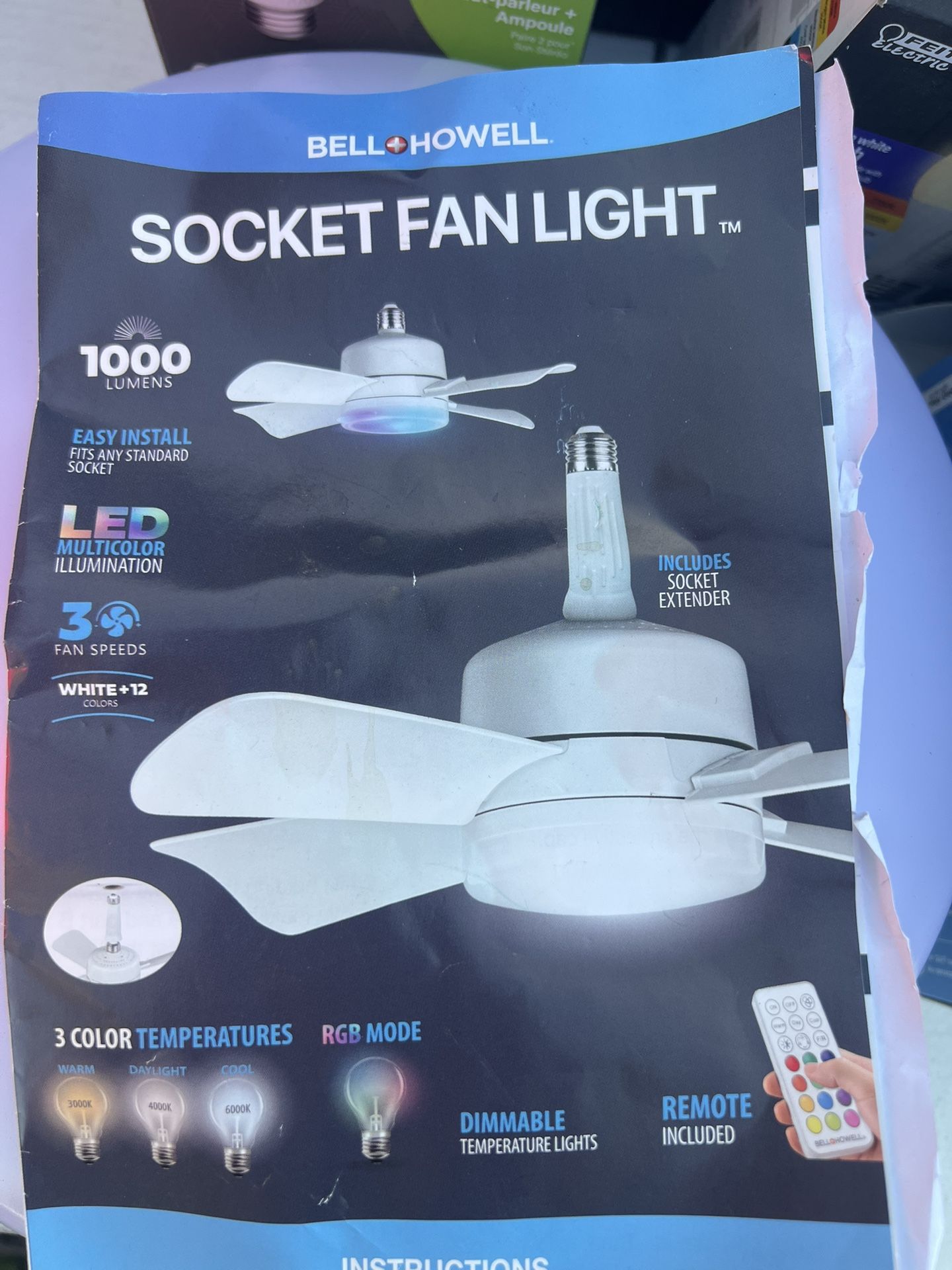 Socket Fan Light 