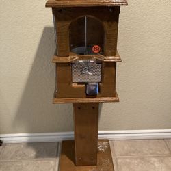 Gumball/Candy/Toy Machine Custom Made Wooden, 43” Tall