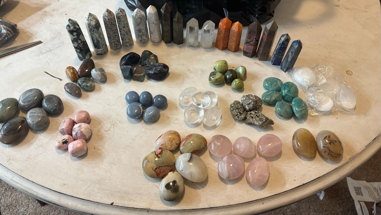 Real crystals, candles And candle Making Supplies