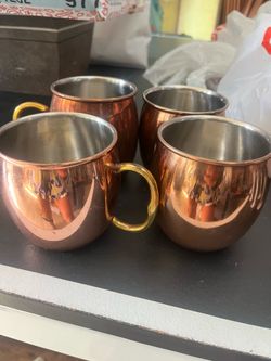 Sets of Moscow Mule copper cups