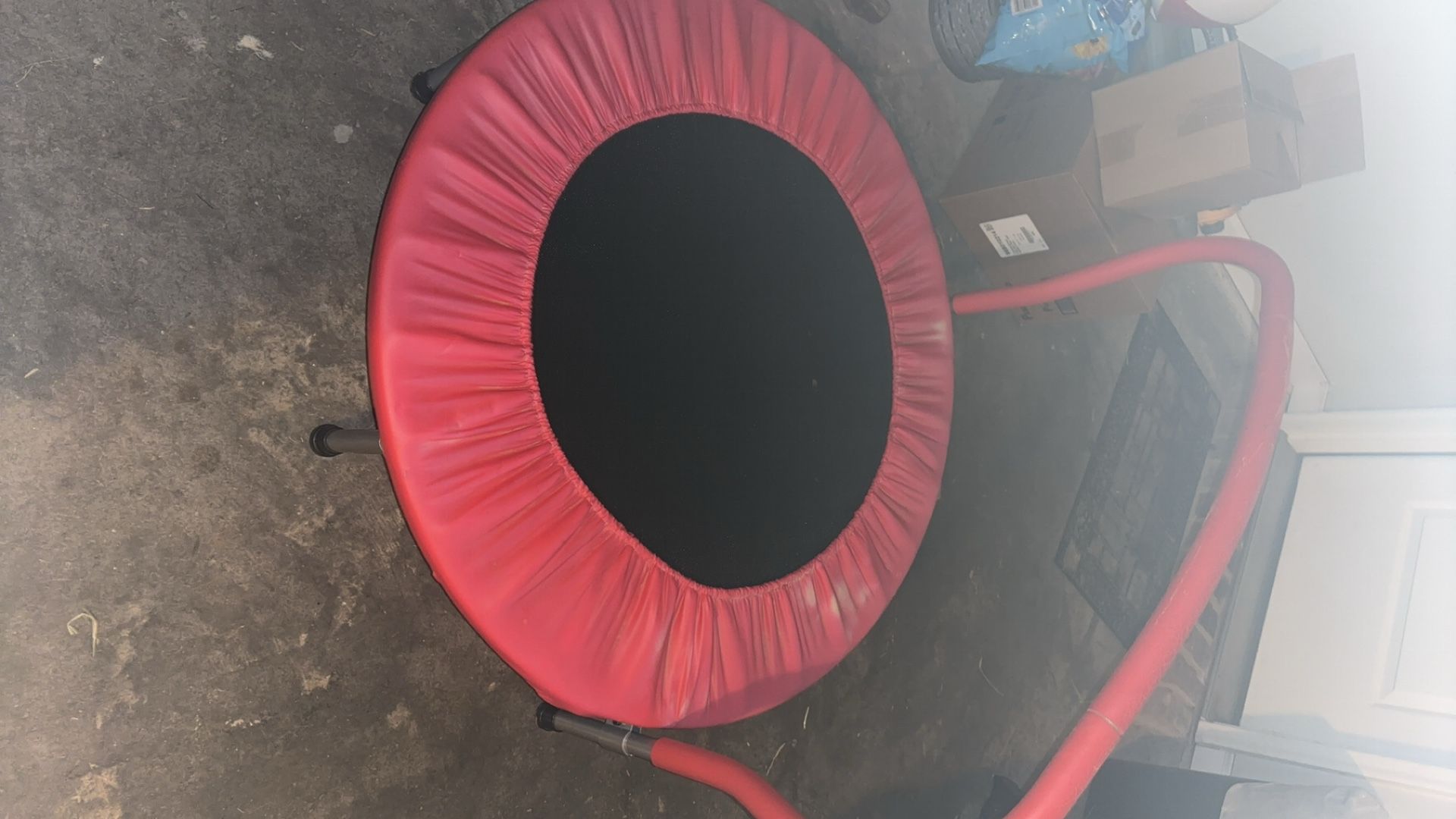 Red Toddler Inside Or Outside Trampoline