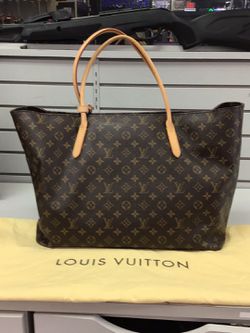 Genuine Louis Vuitton raspail gm m40609 tote bag used in great