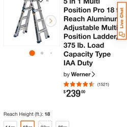 WERNER Multi position ladder