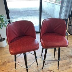 Vintage Mod Rustic Bar Stools 