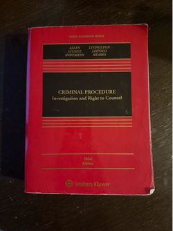 Criminal Procedure Textbook