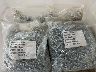 LOT OF 2000* M5 x 8mm Zinc Plated PCAFI Circuit Breaker Terminal Lug Screws