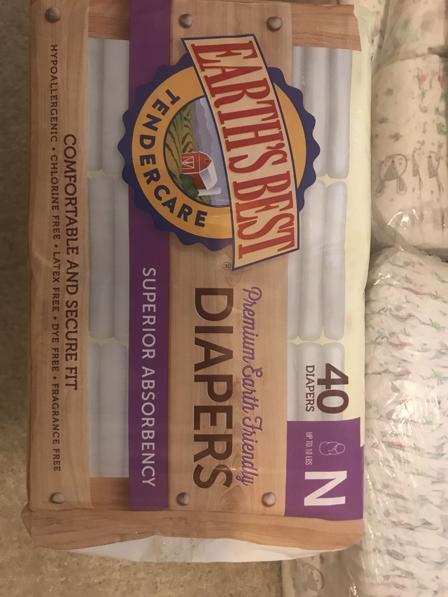 Earth’s Best Diapers - Newborn Chlorine Free