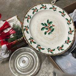 Christmas serving dish