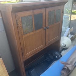 Two Piece 7 Ft Standing Wooden Backing With Slate Surfaces