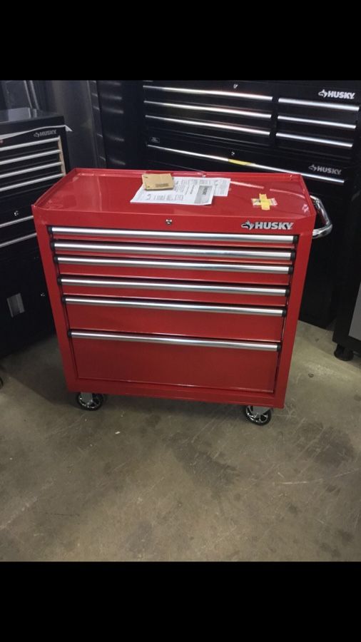 Husky 36 in. 6 Drawer Roller Tool Cabinet Red 149 for Sale in Dallas TX OfferUp