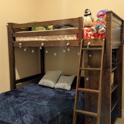 Bunk Bed+Library 