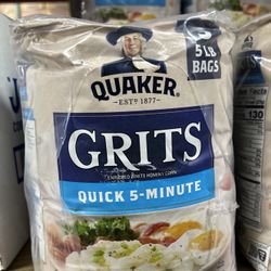 Quaker Grits Quick 5 Minutes 5 Pounds 