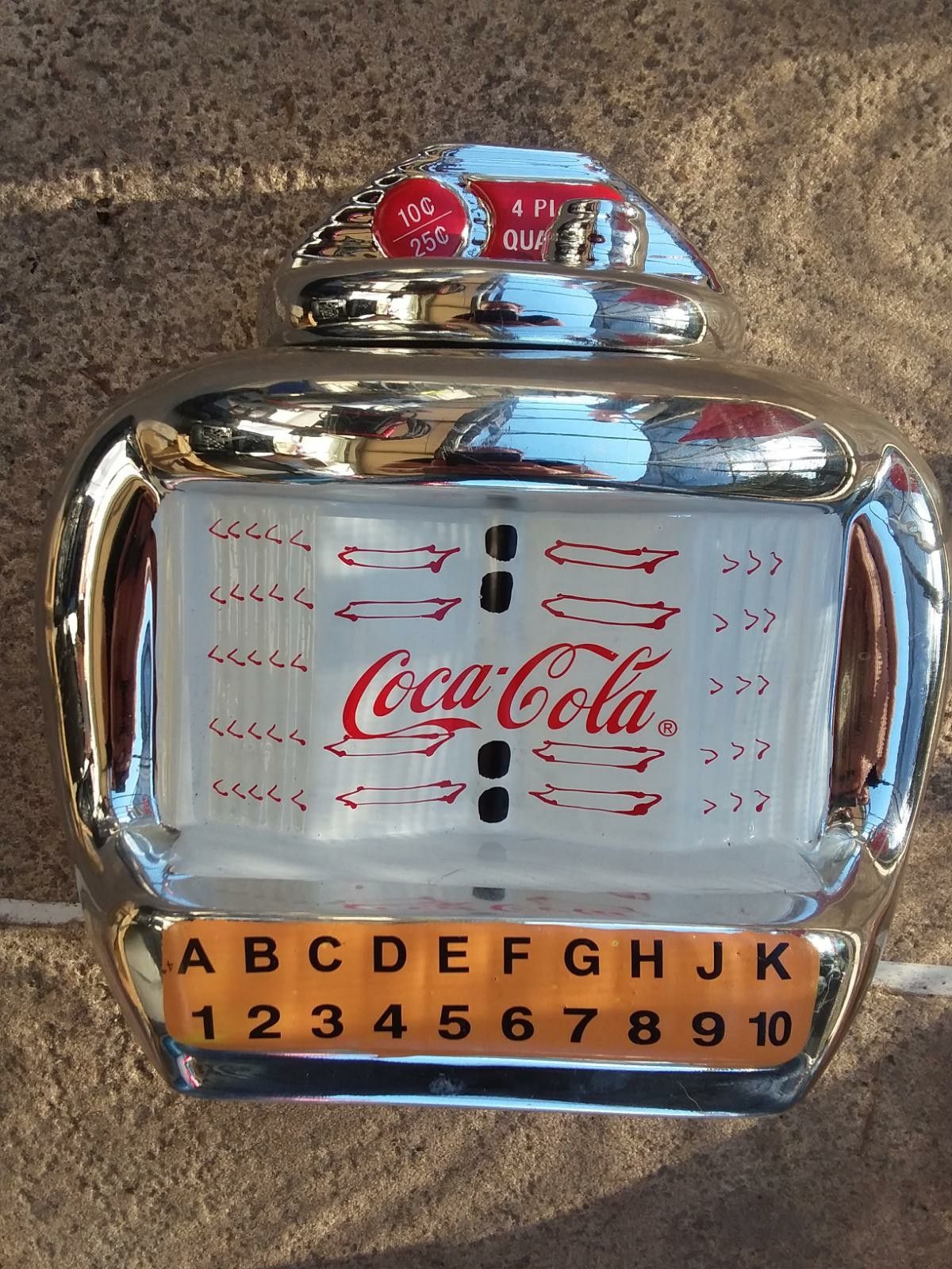 Coca cola coke jukebox cookie jar