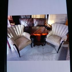 Hello customer I have two beautiful chairs and one coffee table will look good on your patio