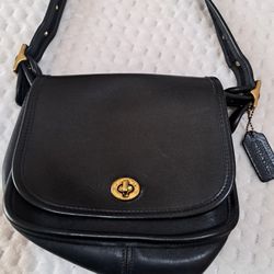 Vintage Coach Cross Body Bag Leather 
