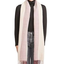 Steve Madden Women's Tricolor Fringe Blanket Scarf 