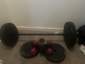 Workout bar & Weights & Equipment