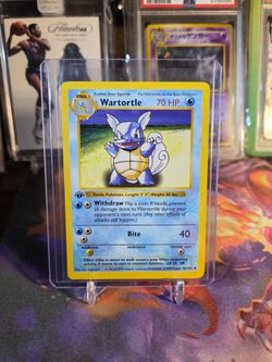 Pokemon Wartortle 1st Edition Shadowless LP