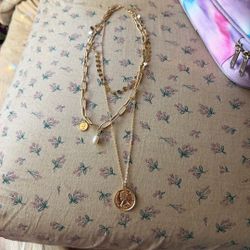 Triple Chain Fashion Necklace