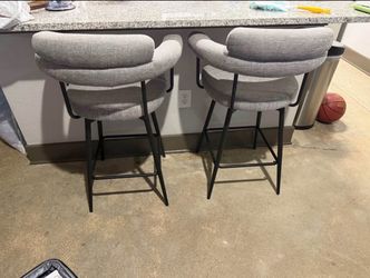 Grey counter stools