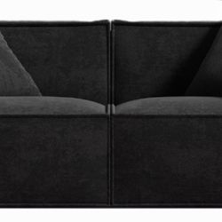 M1 Sofa Loveseat in Carbon Black,  Like New, Excellent Condition, unopened