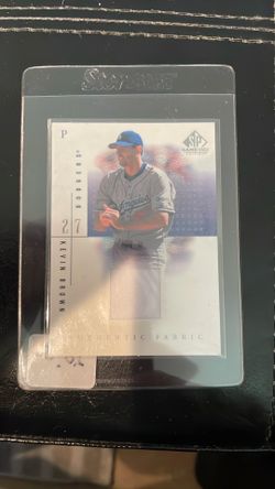 2001 upper deck authentic game used fabric trading card