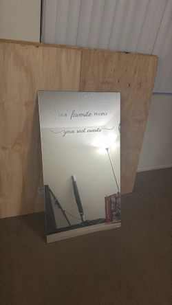 Wedding Mirror, our favorite people your table awaits, wedding decor