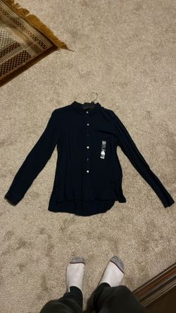 Dark Blue Longsleeve Button Down Shirt