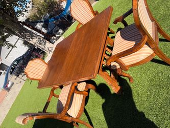 Wood Dining Table & chairs * need gone asap $60