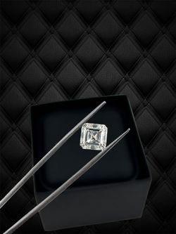 Square Emerald Shape Lab Grown Certified Diamond 