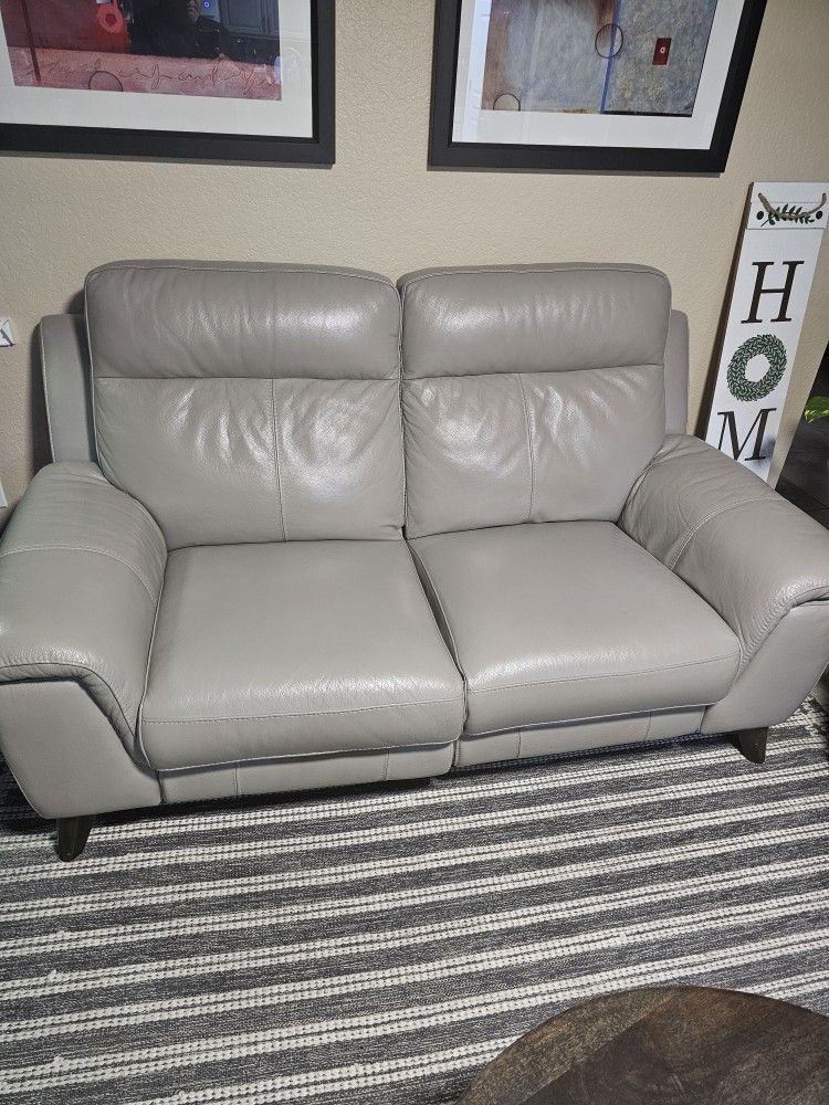 Reclining Leather Sofa & Love Seat