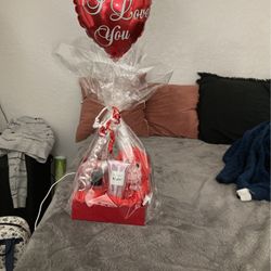 Valentines Day Gift Includes Victoria Secret Lotion And Perfume And Monkey And Chocolates