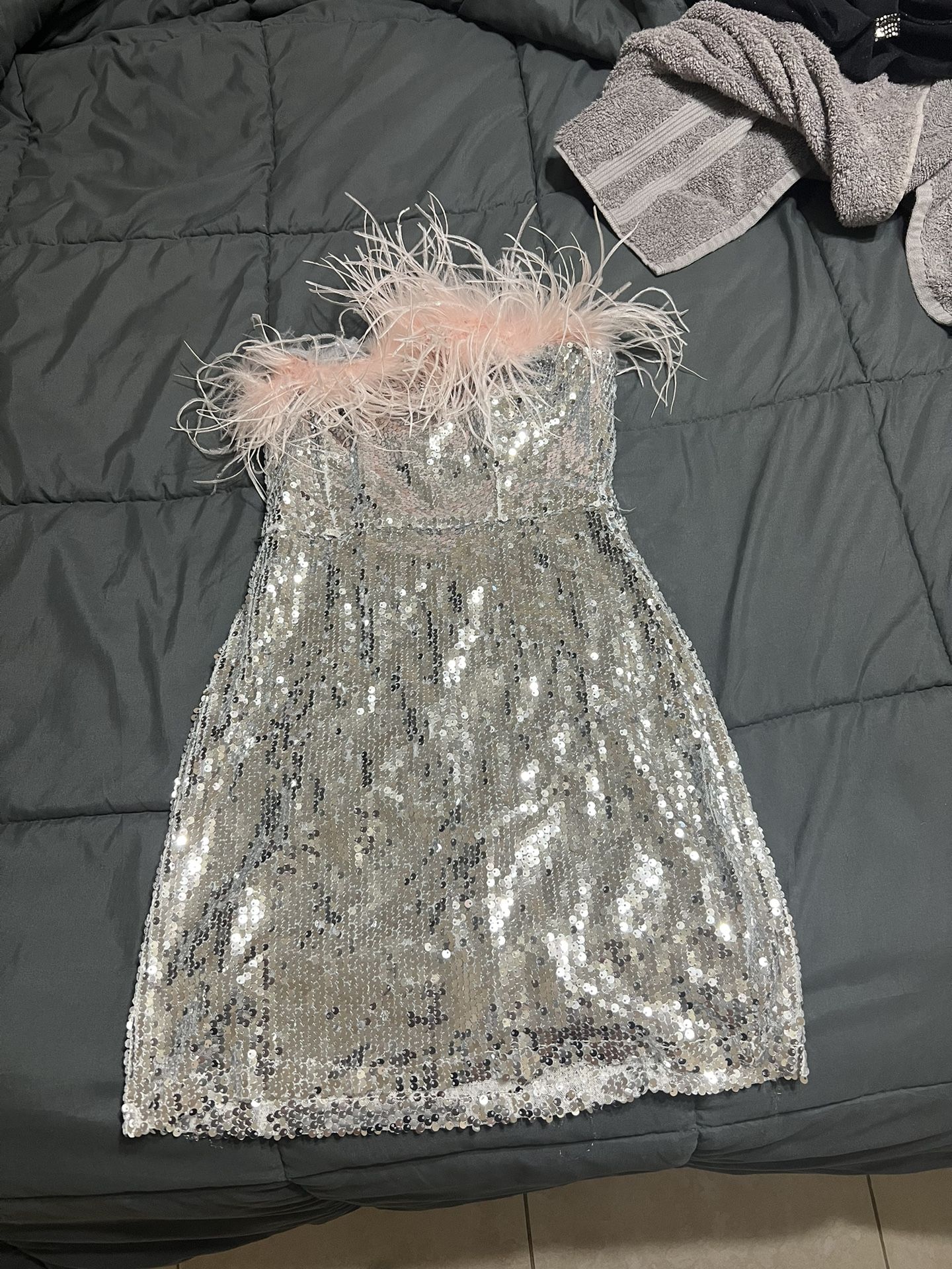 Fashion Nova Mila Sequin Mini Dress