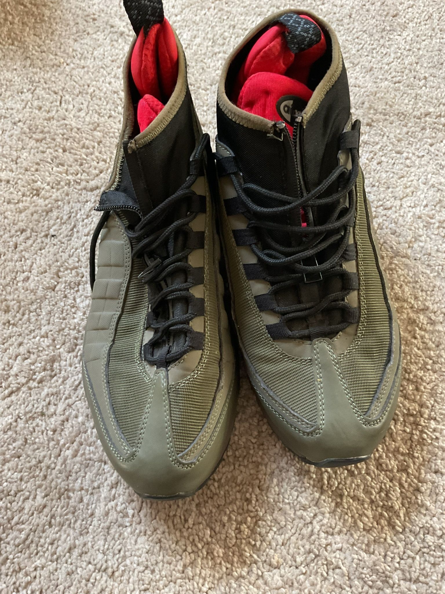 Khaki And Black Nike Air Max 95 Trainers