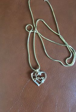 Gold Over Sterling Silver Necklace