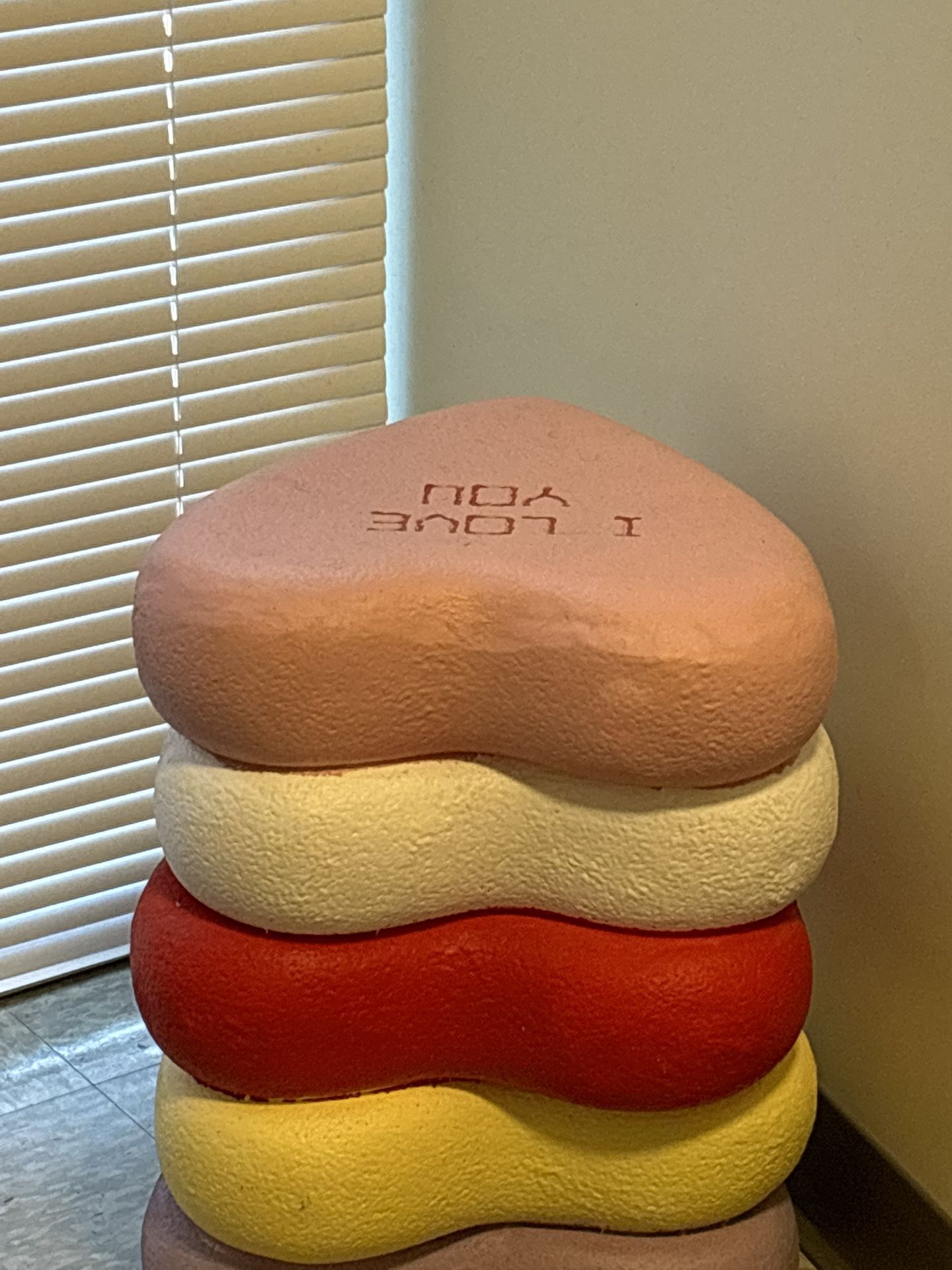 Candy Heart Stool Stacked