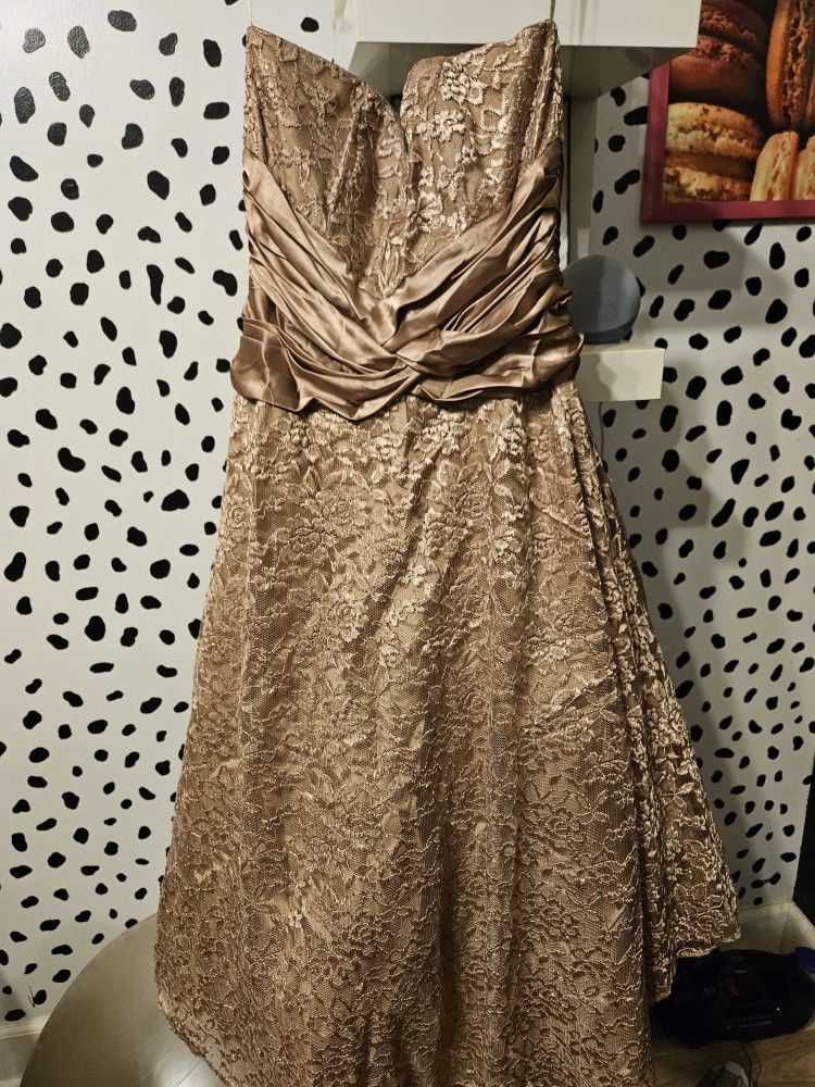 Formal Champagne Colored Dress 