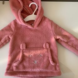 Carters 12 Month Hoodie In Pink 