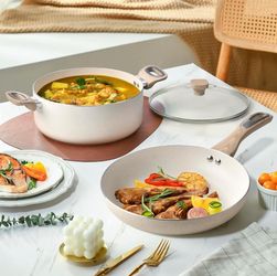 Set New Pans And Pots 8 Piece