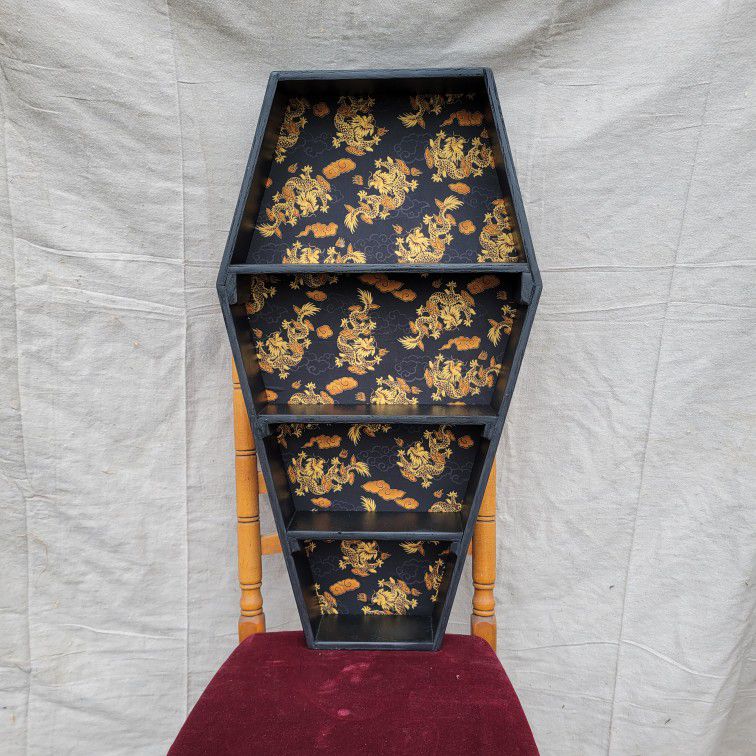 Chinese Dragon Coffin Shelf 