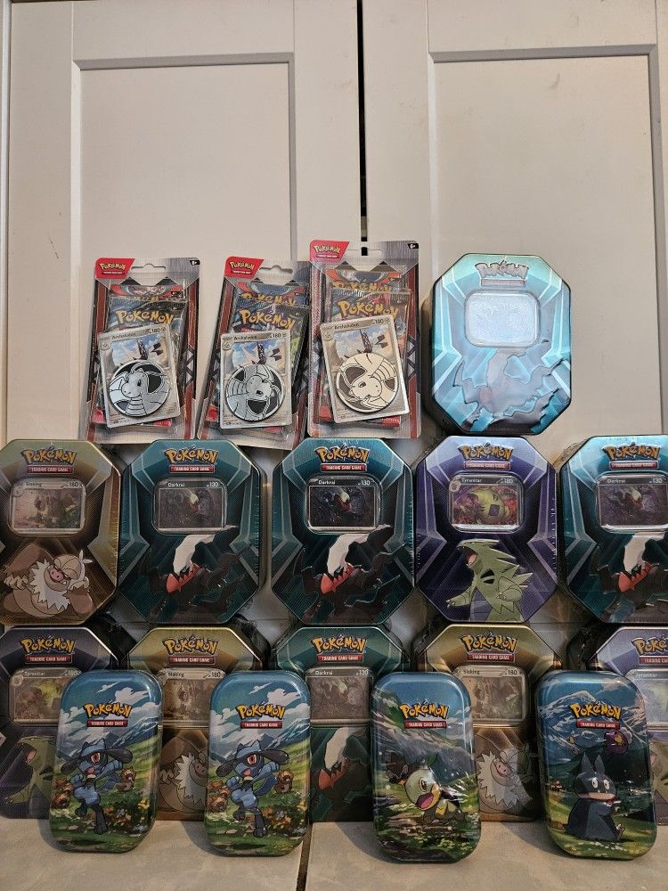 Pokemon Cards (Tins + Booster Packs)