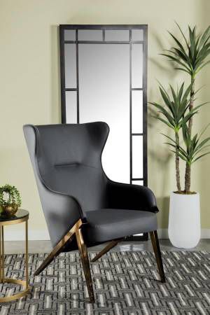Stunning Wingback Accent Chair with Wood Leg Frames! SALE!