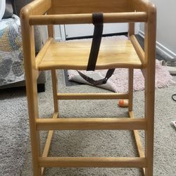 Wood High Chair $15