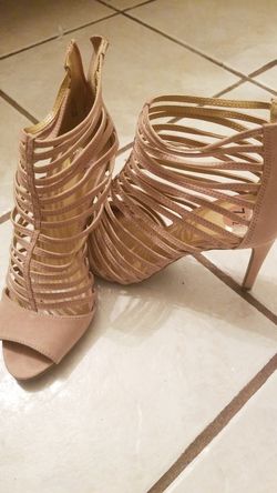 Suede Pink heels size 7.5
