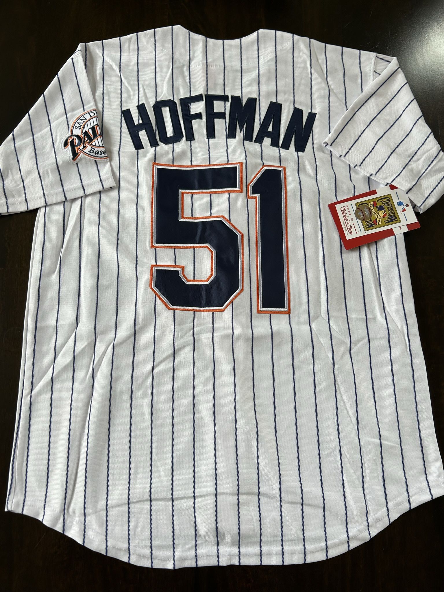 White Retro San Diego Padres Jersey Hoffman for Sale in Chula