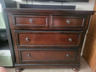 2 Drawer Wood Dresser